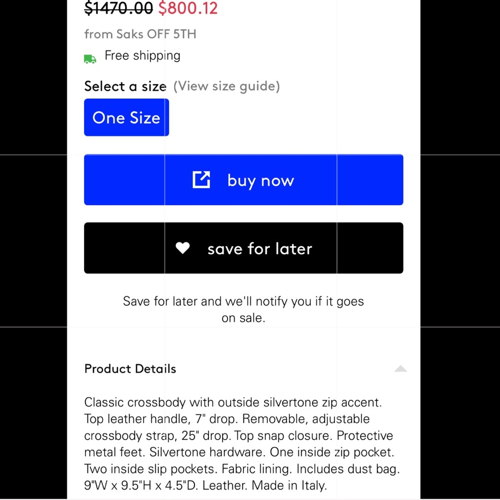 💯%authentic NWT Alexander McQueen blk Caviar bag - Picture 8 of 8